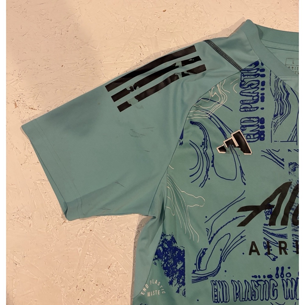 Adidas Aeroready Slim Fit Tiro Graphic Jersey Soccer PB Men's Size L Slim IB3181 - Picture 4 of 14